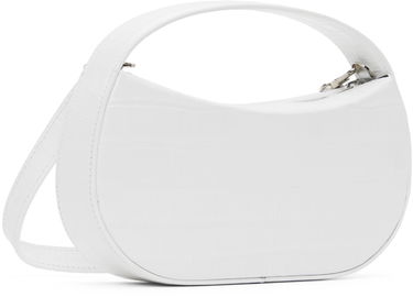 Käsilaukku Coperni Coperni Small Sound Swipe Croco Bag Valkoinen | COPBA72BIS838B, 2