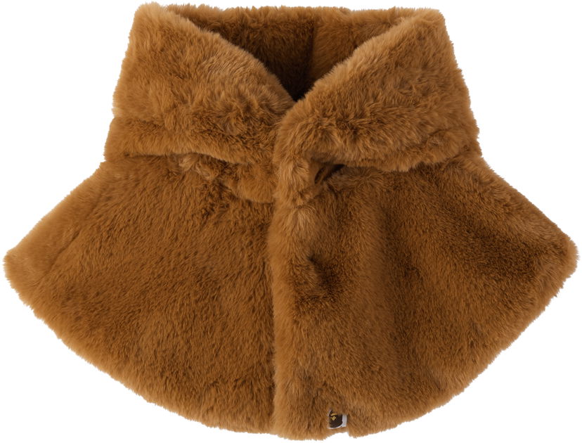 Huivi BAPE Baby Milo Fluffy Cape Scarf Ruskea | 002GDK803003K