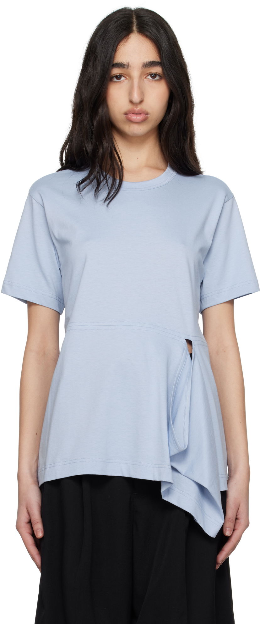 T-paita Comme des Garçons Comme des Garçons Shirt Open Loop T-Shirt Sininen | FO-T022-051