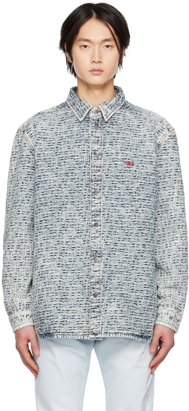 Paita Diesel Diesel D-Simply-Over-Sp Denim Shirt Jacket Sininen | A09605-0EMAA-01