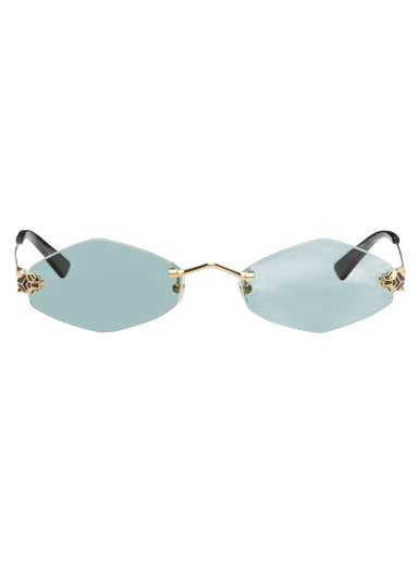 Aurinkolasit Cartier Oval Sunglasses Turkoosi | CT0433S