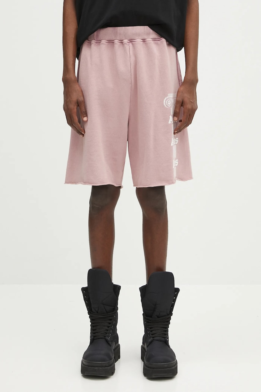 Shortsit Aries Aries Aged Ancient Column Sweatshorts Vaaleanpunainen | AR3003403, 0