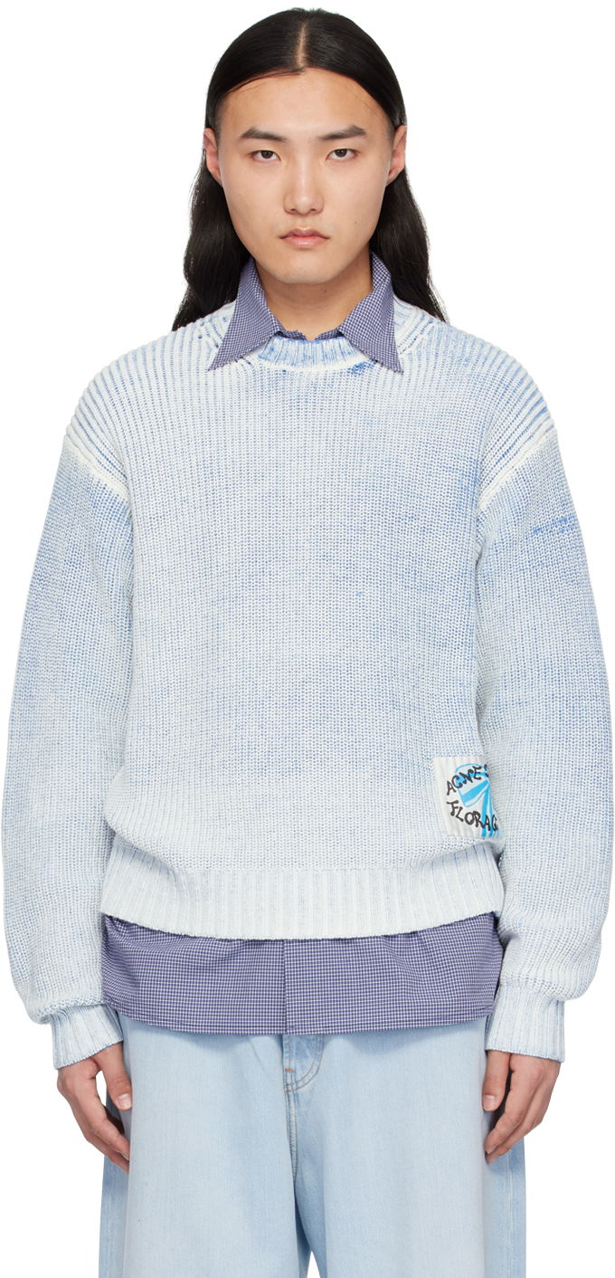 Villapaita Acne Studios Patch Sweater Sininen | B60322-