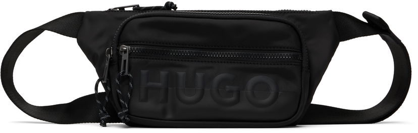 Vyötärölaukku BOSS Hugo Embossed-Logo Belt Bag Musta | 50543264