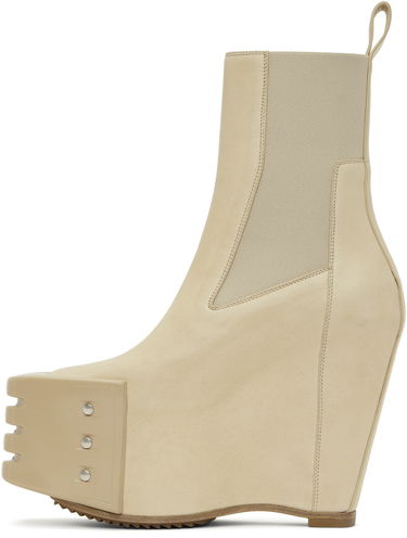 Vaatteet Rick Owens Rick Owens Hollywood Grilled Wedge Beatle Chelsea Boots Beige | RP01E7848 LBHGR, 2