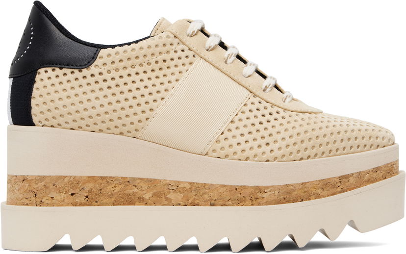 Vaatteet Stella McCartney Stella McCartney Sneak-Elyse Platform Trainers Beige | 810542E00230