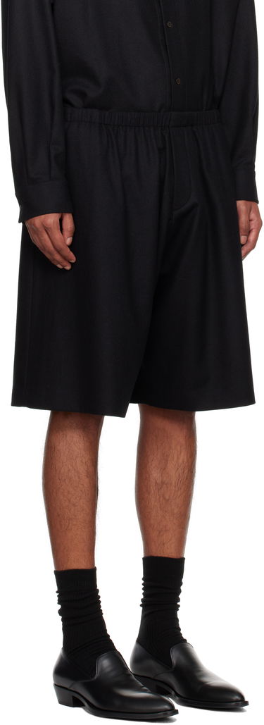 Shortsit The Row Aimir Black Wool Shorts Musta | 779-W3301, 1