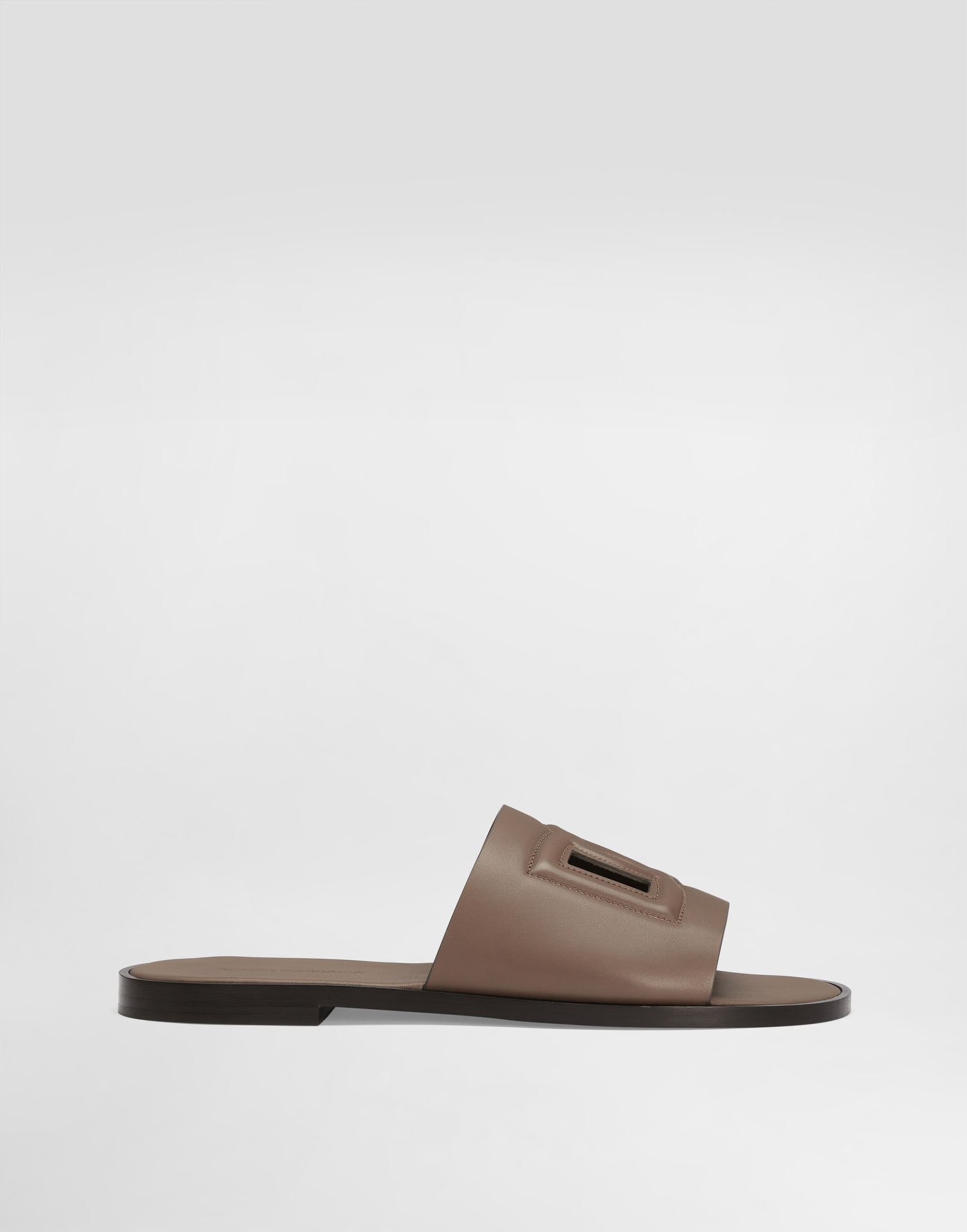 Asusteet Dolce & Gabbana Dolce & Gabbana Calfskin Slides Beige | A80397AO6028K327, 0