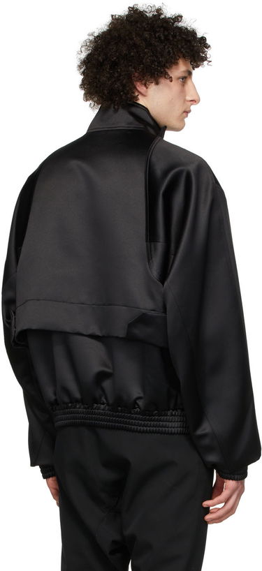 Huppari We11done We11done Half-Zip Mock Neck Polyester Anorak Musta | WD-JK1-22-075-M-BK, 2