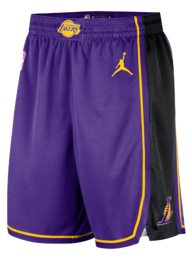 Shortsit Jordan Dri-FIT NBA Los Angeles Lakers Statement Edition Swingman Basketball Shorts Violetti | DO9432-504