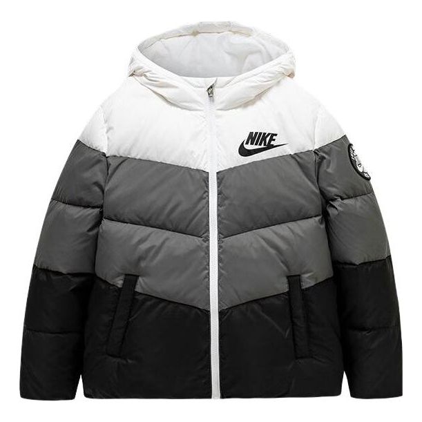 Puffer takki Nike Colorblock Chevron Puffer Jacket Monivärinen | NY2032191GS-006