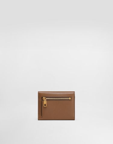 Lompakko Dolce & Gabbana Dolce & Gabbana Plongé Calfskin Small Wallet Ruskea | BI0770A9S258Z093, 1