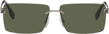 Aurinkolasit FENDI Rectangular Rimless Sky Eyewear with Monogram Temples Vihreä | FE40165UM6014N 840126859997, 0