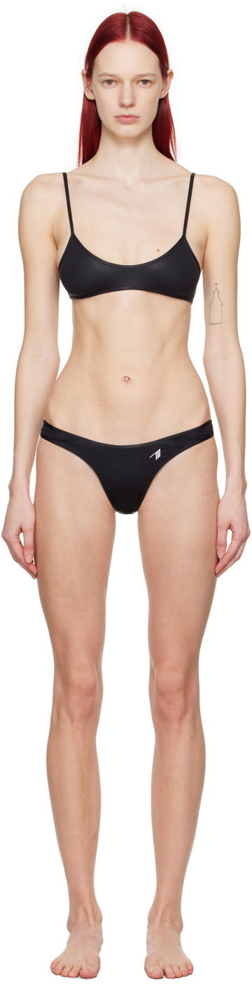 Uimapuvut The Attico Attico Scoop Neck Bikini Musta | 243WBB90 PA63