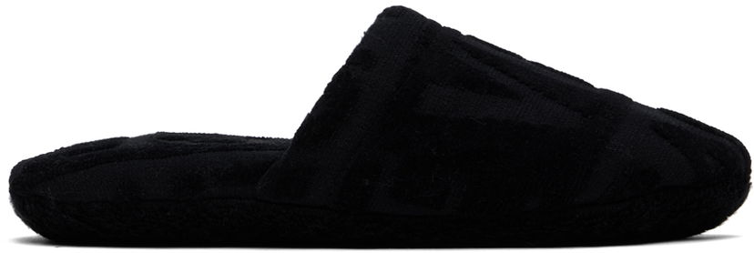 Tennarit ja kengät Versace Allover Towel Slippers Musta | ZSLB00009_1A07545