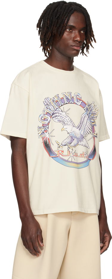 T-paita Rhude Rhude 'Notting Hill' Graphic Eagle T-Shirt Beige | RHPF25TT13012, 4