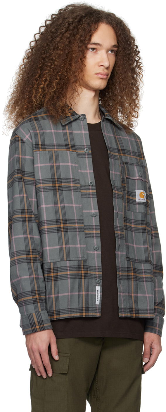 Paita Carhartt WIP Plaid Long Sleeve Button-Up Shirt Vihreä | I032903, 1
