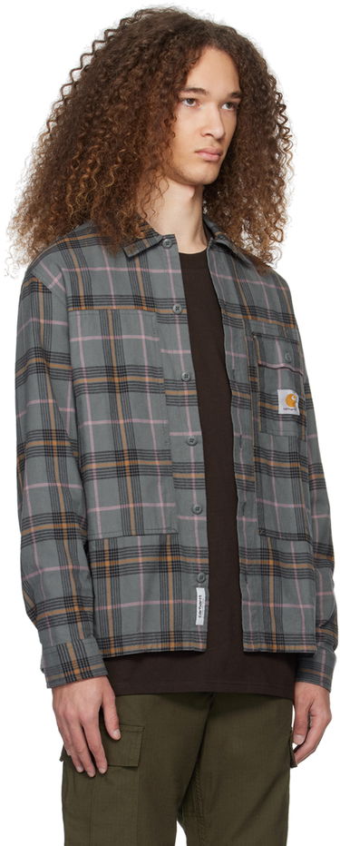 Paita Carhartt WIP Plaid Long Sleeve Button-Up Shirt Vihreä | I032903, 1