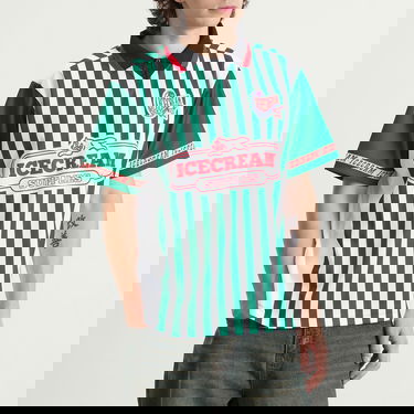 Jersey BBC IceCream Striped Football Jersey, Size Large Vihreä | IC25324-GRN, 2
