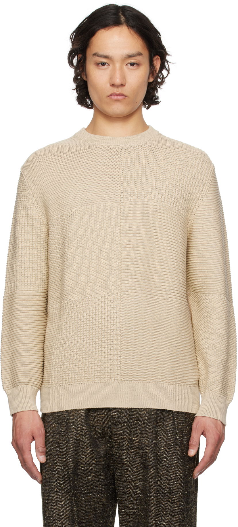Villapaita Paul Smith PS Paul Smith Organic Cotton Knit Sweater Beige | M2R-316Z-P22303-61