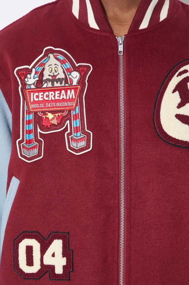 Bomber-takki BBC IceCream ICECREAM Diner Team Varsity Bomber Jacket Burgundia | IC24106, 6