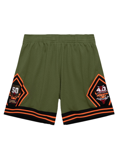 Shortsit Mitchell & Ness Flight Chicago Bulls 1997 Swingman Shorts Vihreä | SMSH4848-CBU97PPPDKGN