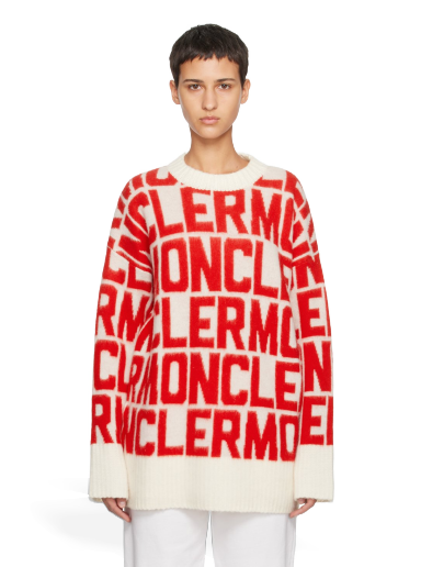 Villapaita Moncler Jacquard Sweater Punainen | I20939C00020M1241