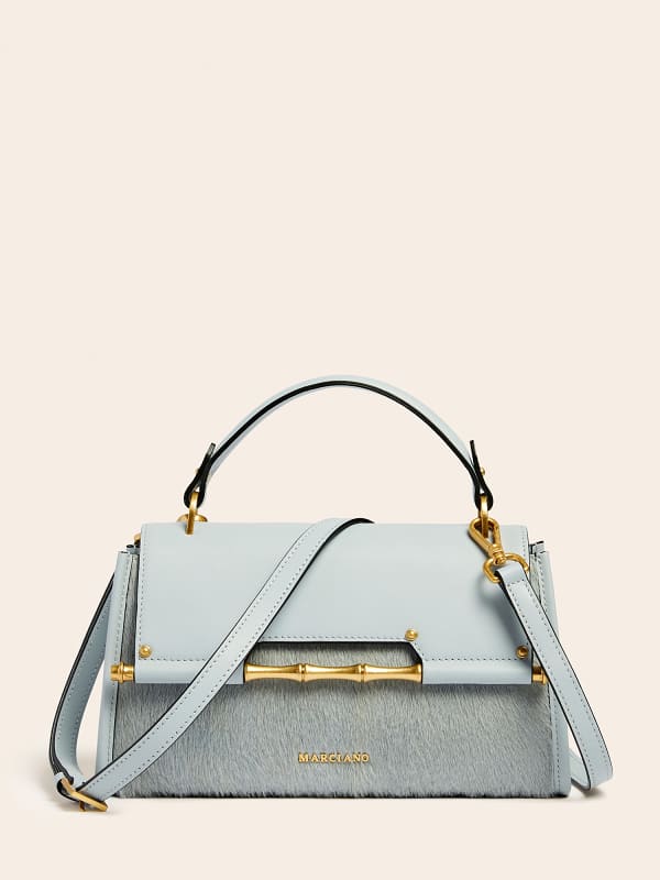 Käsilaukku GUESS Marciano Alia Real Leather Handbag Sininen | HWALNYL2480, 0