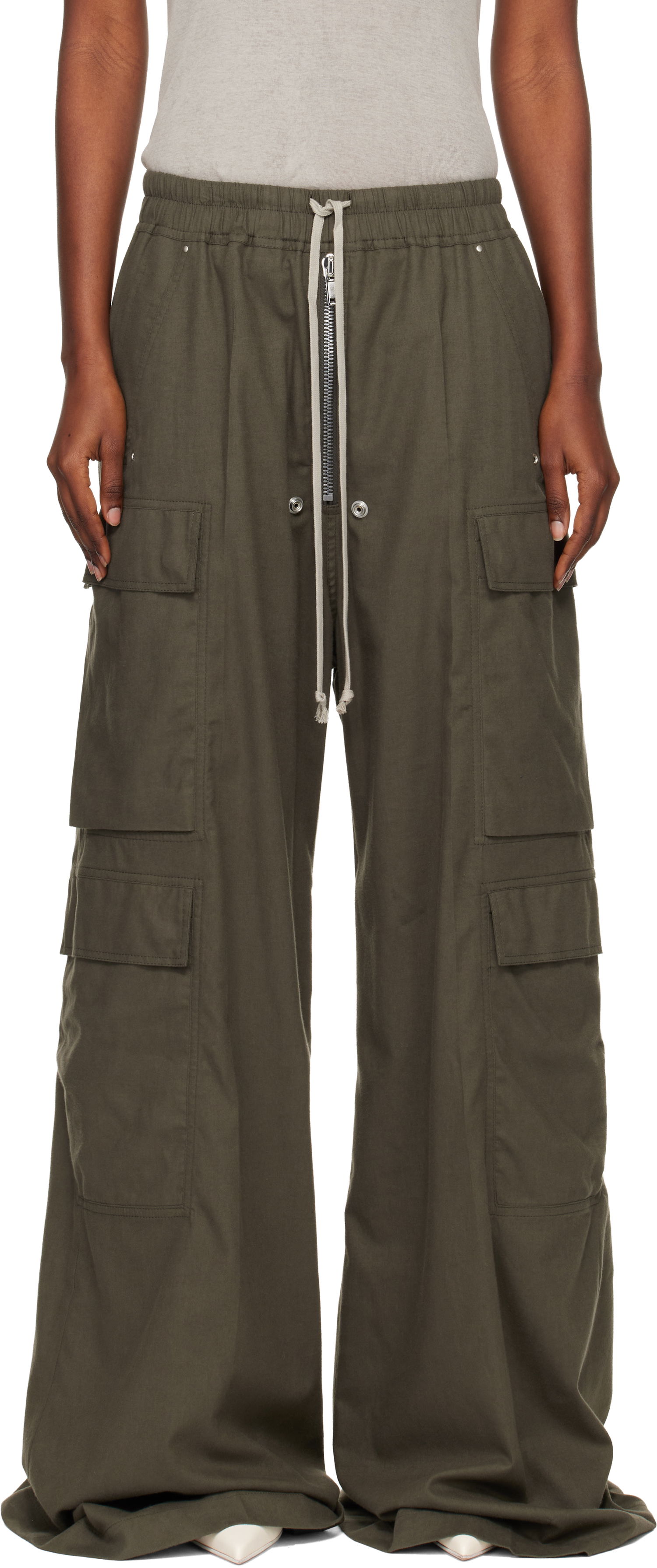Cargo housut Rick Owens Concordians Cargobelas Cargo Trousers Vihreä | RP02E4327 FLW, 0