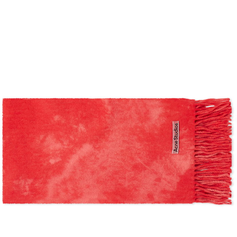 Huivi Acne Studios Canada Narrow Tie Dye Scarf "Bright Pink" Punainen | CA0297-ACV
