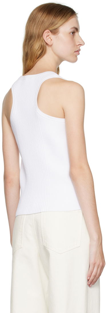 Tankkitoppi We11done We11done Racer Back Tank Top Valkoinen | WD-KT3-22-603-W-WH, 2