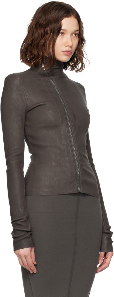 Takki Rick Owens Rick Owens Gary Leather Jacket Musta | RP02E4701 LSV, 4