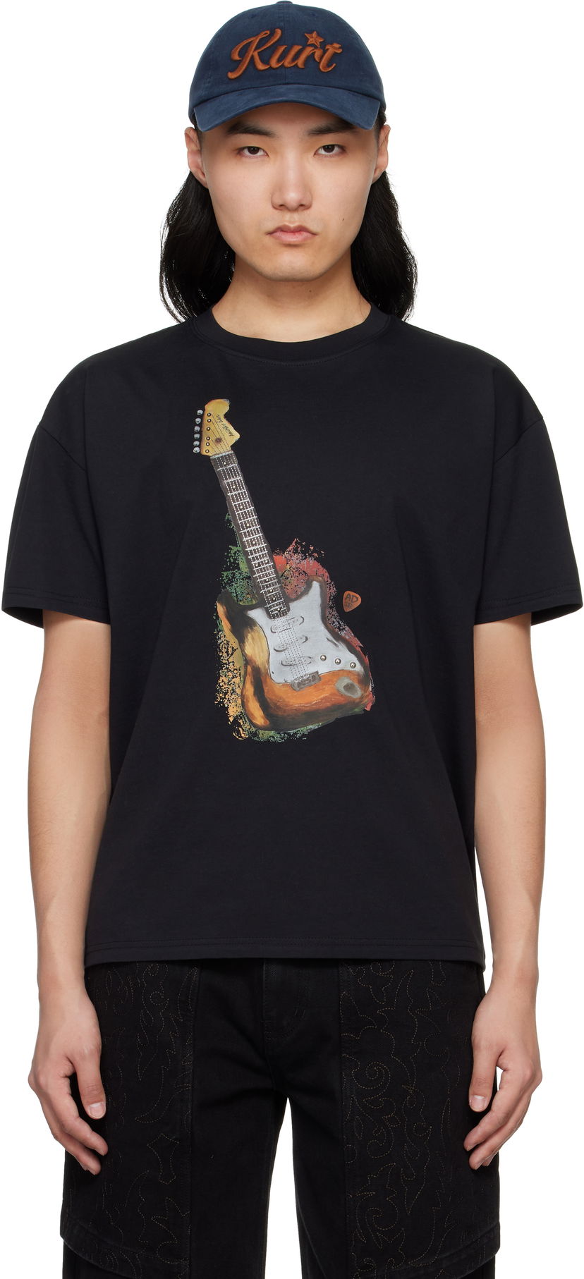 T-paita Andersson Bell Andersson Bell Guitar Graphic T-Shirt Musta | atb1250u