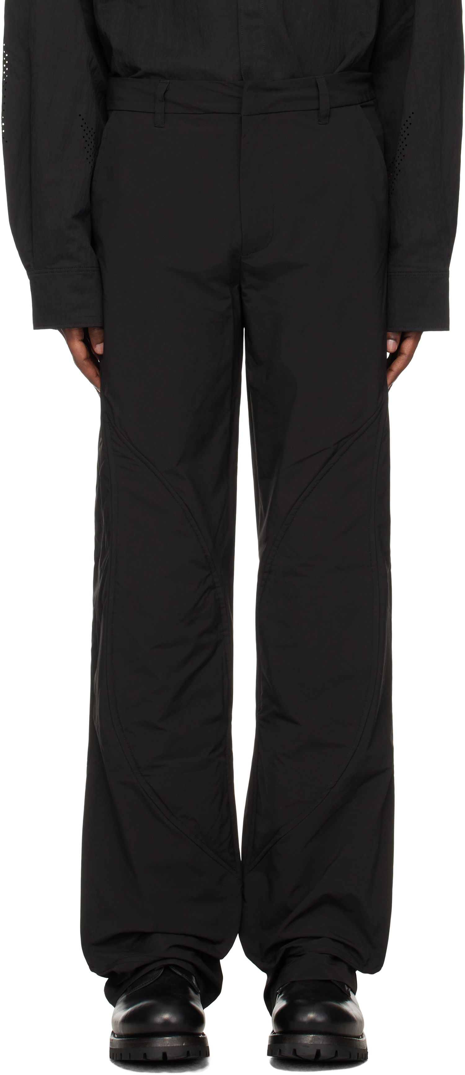 Cargo housut HELIOT EMIL Concordance Puffed Cargo Pants Musta | HE_M_10_108_BLK01, 0