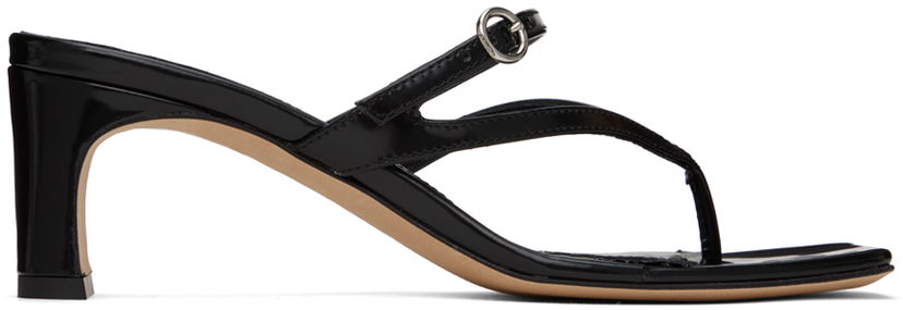 Asusteet Aeyde Aeyde Giselle Heeled Thong Sandals Musta | A11-HS-GLIS55TB27-SS24-800-028