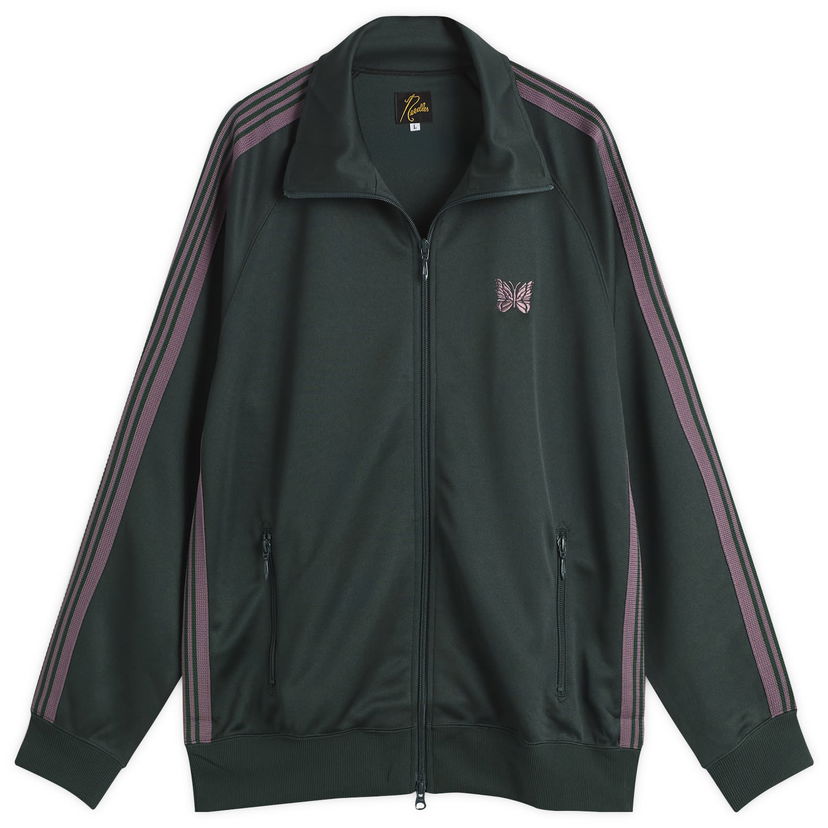 Takki Needles Needles Poly Smooth Track Jacket, Size Small Vihreä | RW314-B