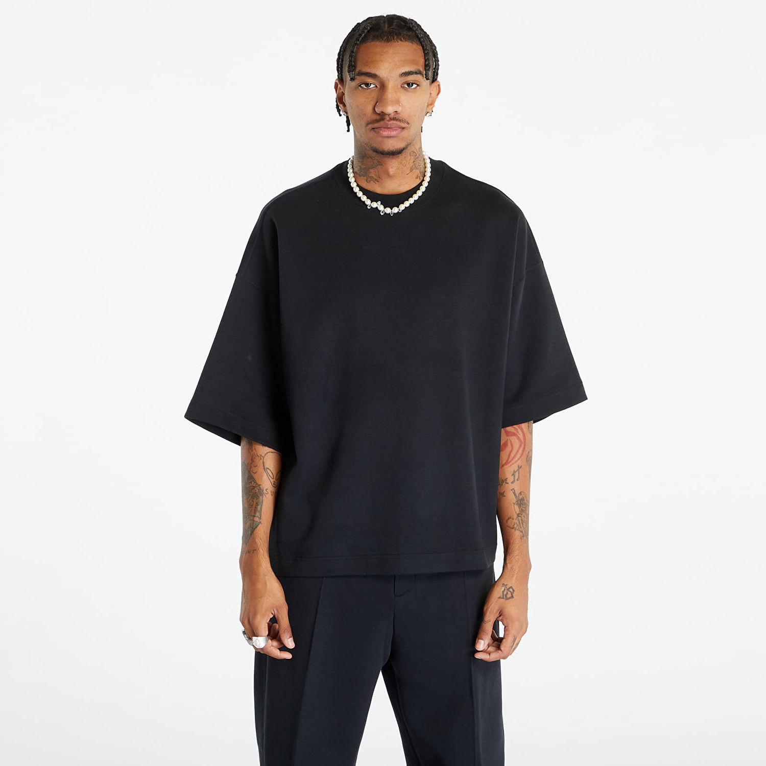 T-paita Nike Fleece Short-Sleeve Top Musta | FB8165-010, 0