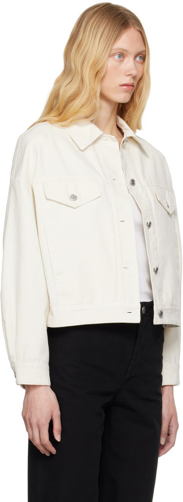 Takki A.P.C. A.P.C. Cally Cropped Denim Jacket Musta | COGBJ-F02905, 4
