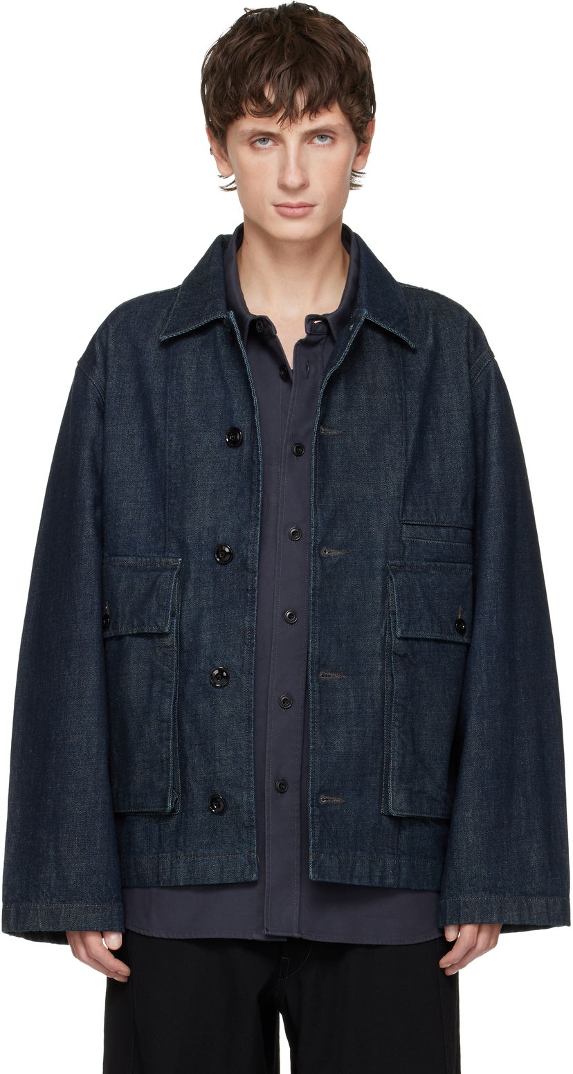 Takki LEMAIRE Boxy Denim Jacket Sininen | OW1198 LD1056