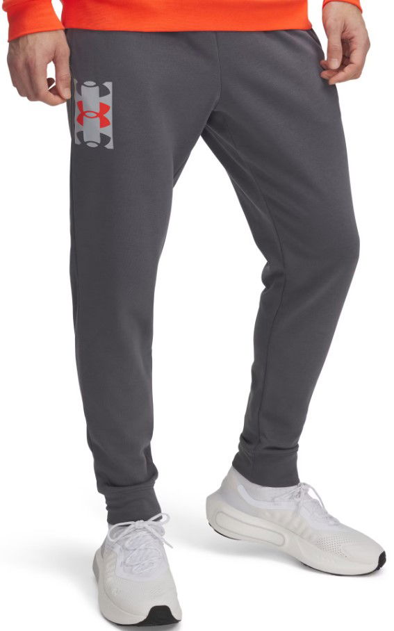 Verryttelyhousut Under Armour Under Armour Rival Terry Logo Joggers Harmaa | 1390144-025