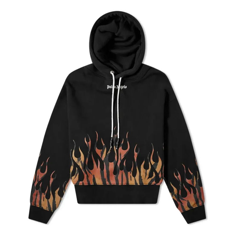 Huppari Palm Angels Palm Angels Tiger Flames Popover Hoodie Musta | PMBB058E20FLE0011020