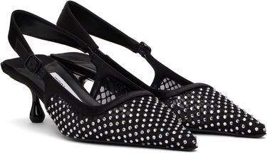 Tennarit ja kengät Jimmy Choo Jimmy Choo Amel 50 Crystal Slingback Heels Musta | AMEL 50 QHS, 3