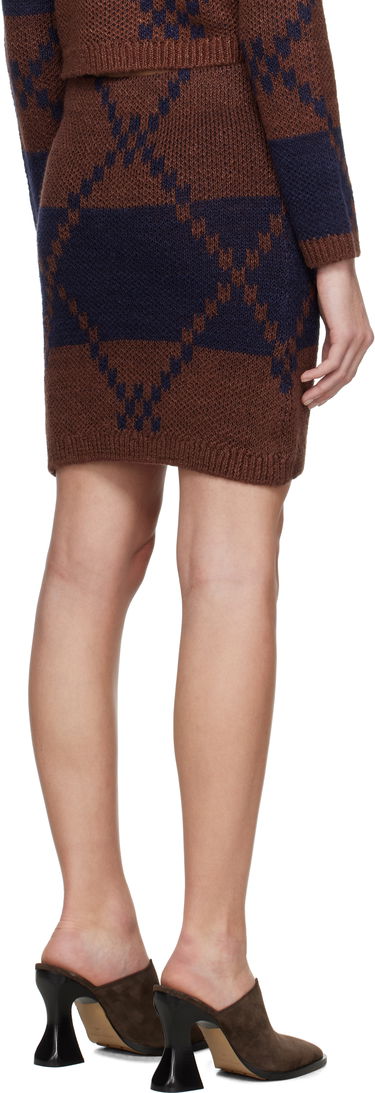 Hame JW Anderson JW Anderson Fairisle Knit Miniskirt Ruskea | KW1412-YN0439, 2