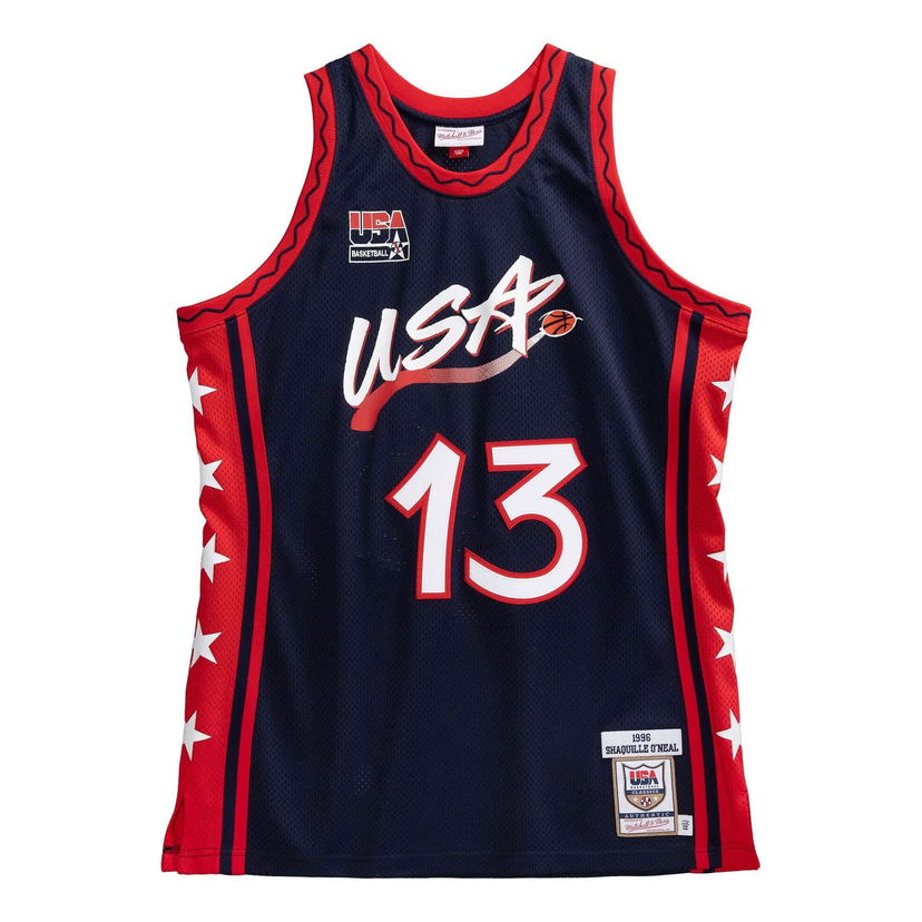 Jersey Mitchell & Ness Team USA 1996-97 Shaquille O'Neal #13 Basketball Jersey Sininen | AJY4SB19059-USANAVY96SON