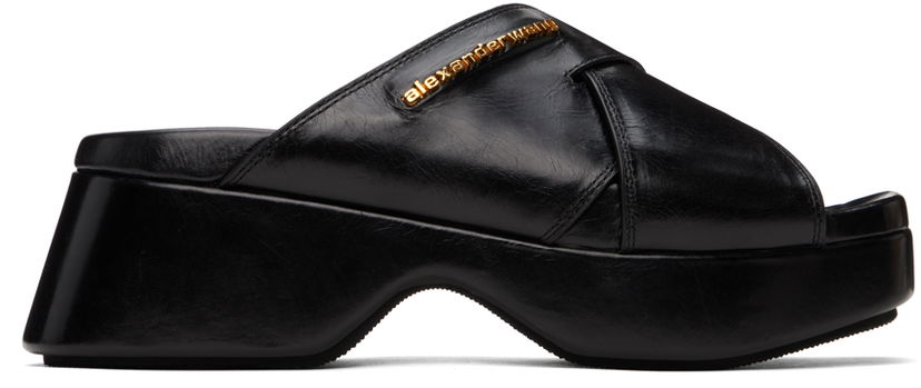 Tennarit ja kengät Alexander Wang Alexander Wang Float Criss-Cross Platform Sandals Musta | 30224S003