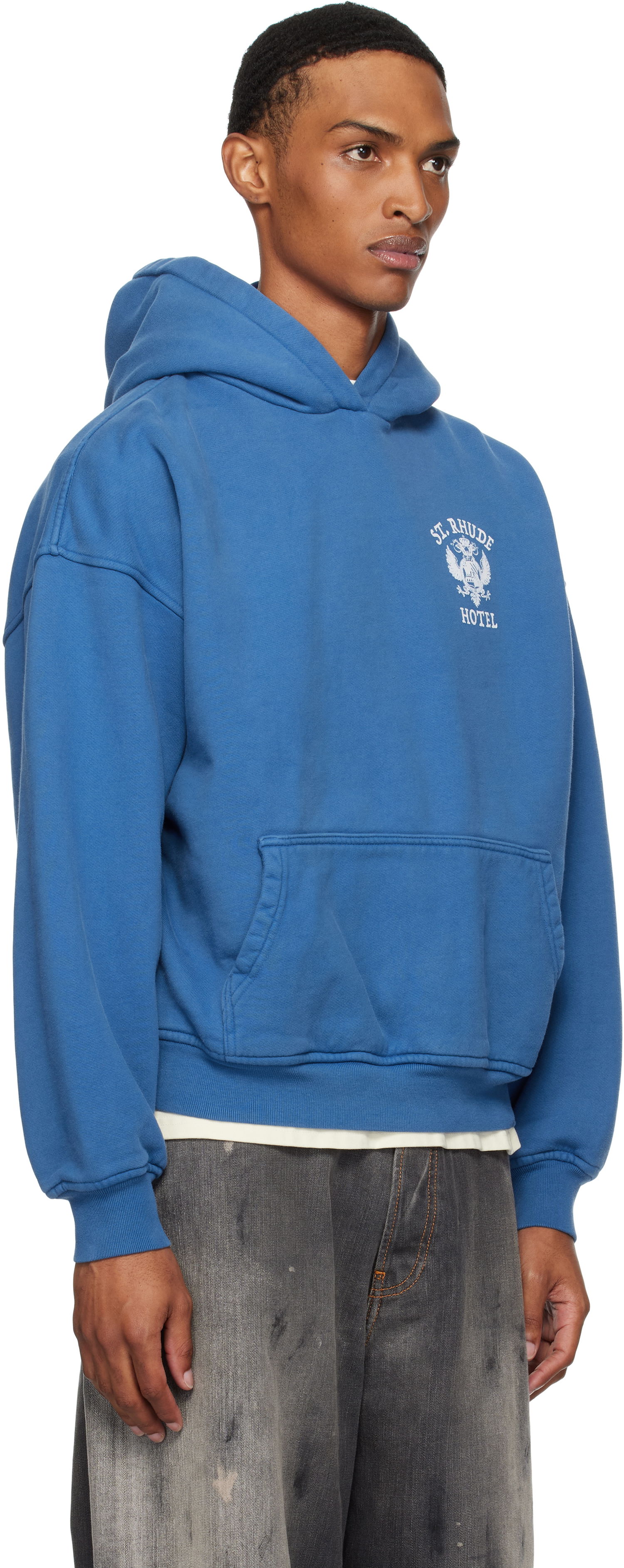 Huppari Rhude Rhude 'St Rhude' Seal Hoodie Sininen | RHPF25HO01012, 1