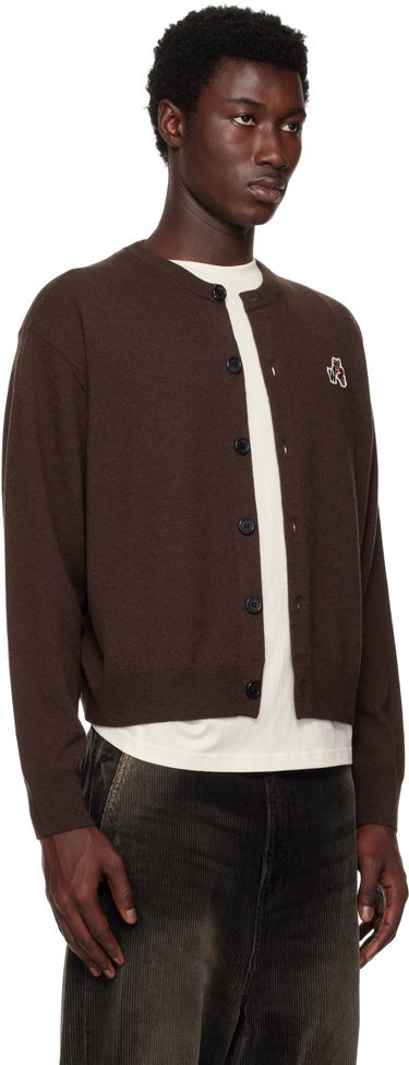 Villapaita We11done We11done Single Patch Cardigan Ruskea | WD-KC2-25-611-U-BR, 1