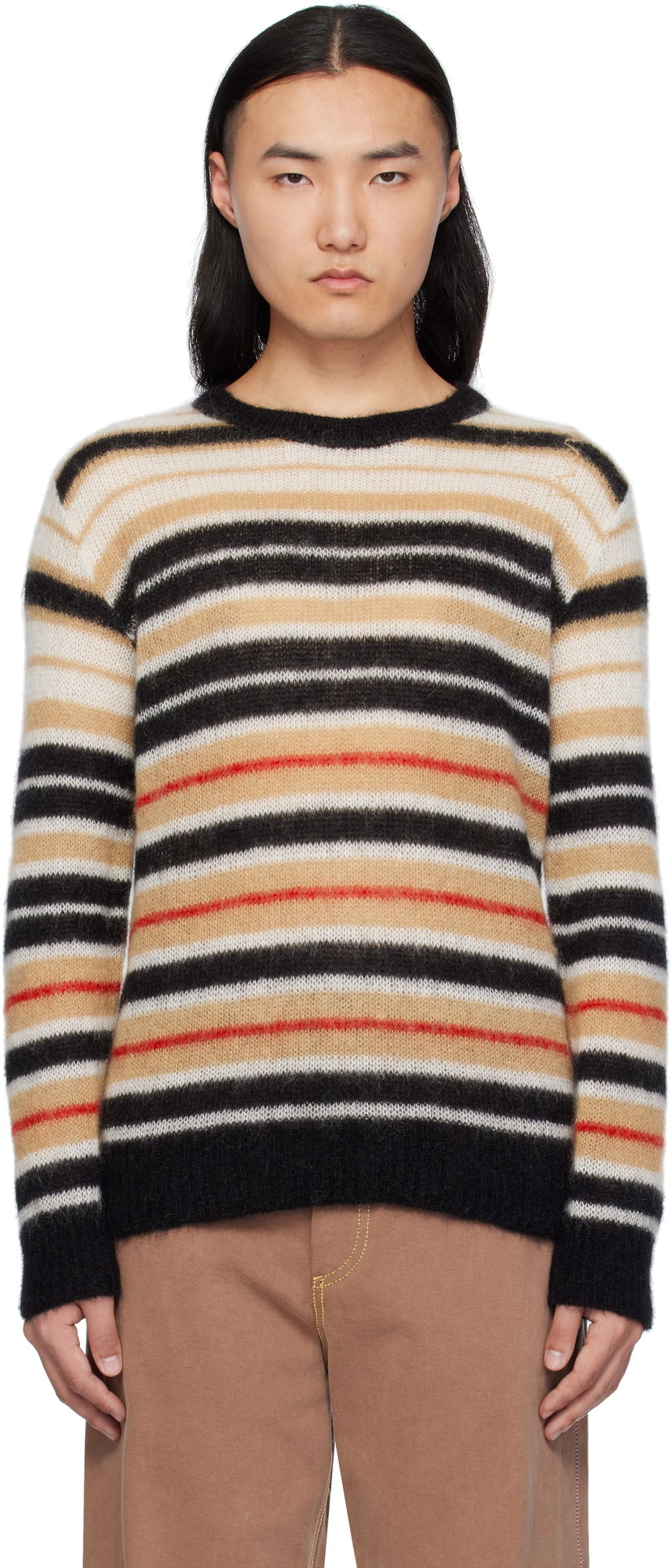 Villapaita Marni Marni Striped Mohair Sweater Monivärinen | GCMG0435Q0 UFU178