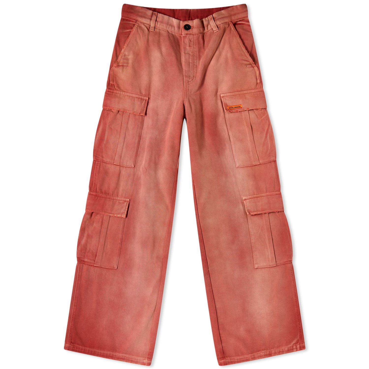 Cargo housut HERON PRESTON Distressed Canvas Cargo Punainen | HWCF008F23FAB0022500, 0