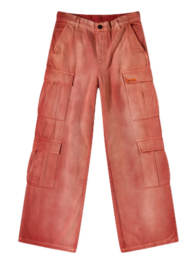 Cargo housut HERON PRESTON Distressed Canvas Cargo Punainen | HWCF008F23FAB0022500